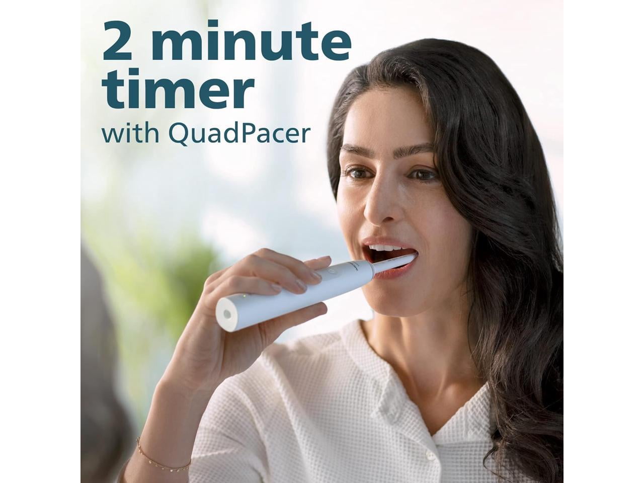 Philips Sonicare 4100 Power Toothbrush, Rechargeable Electric Toothbrush with Pressure Sensor, White (HX3681/23) - Image 6