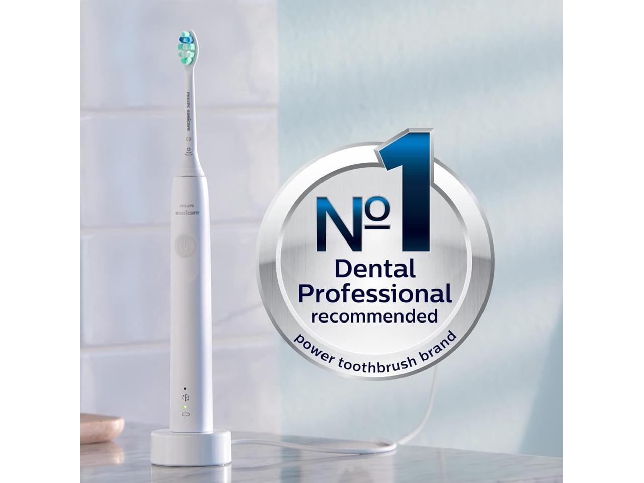 Philips Sonicare 4100 Power Toothbrush, Rechargeable Electric Toothbrush with Pressure Sensor, White (HX3681/23) - Image 7