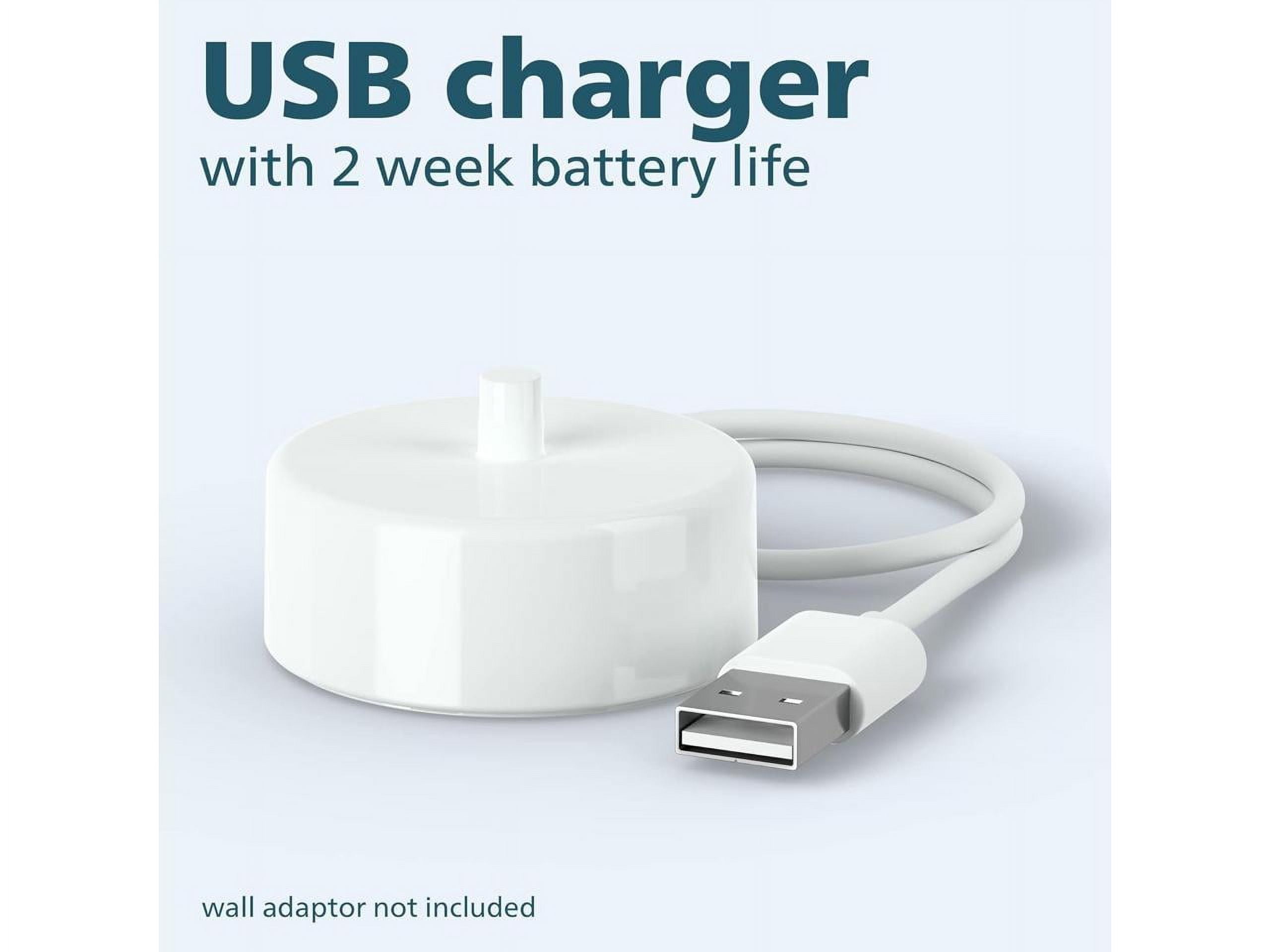 Philips Sonicare 4100 Power Toothbrush, Rechargeable Electric Toothbrush with Pressure Sensor, White (HX3681/23) - Image 8