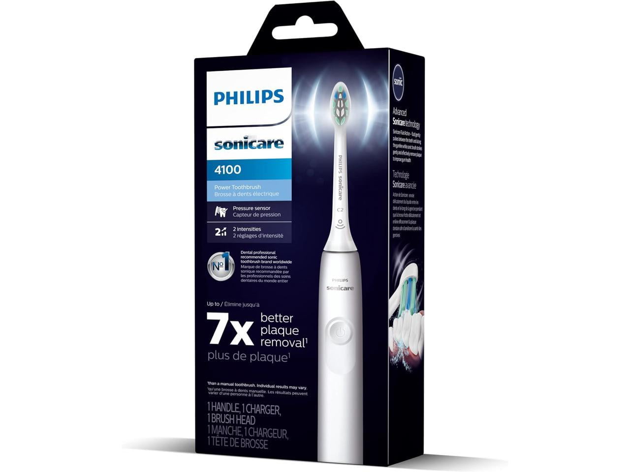 Philips Sonicare 4100 Power Toothbrush, Rechargeable Electric Toothbrush with Pressure Sensor, White (HX3681/23) - Image 15